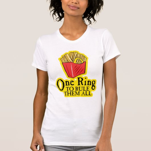 それらをすべて支配する1つのリング Tシャツ (正面)
