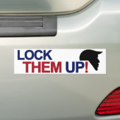 それらをロックして下さい バンパーステッカー (車上)