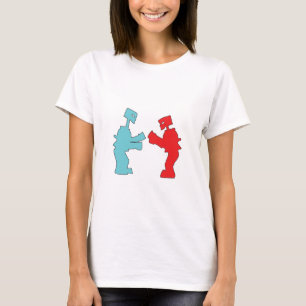それらを強打しますそれらをロボット揺すって下さい Tシャツ