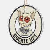 それらを愛しなさいことを示すためにあなたの子供にベルトを付けて下さい セラミックオーナメント (左)