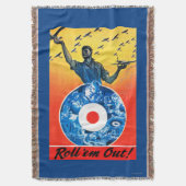 それらを王室のなカナダ空軍出して下さい スローブランケット (正面縦)