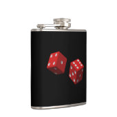 それらを赤いサイコロ1 7ラスベガスの6がらくた転がって下さい フラスク (右)