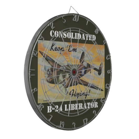 それらを飛行保って下さい! 第二次世界大戦対エンジンの爆撃機 ダーツボード (正面左)