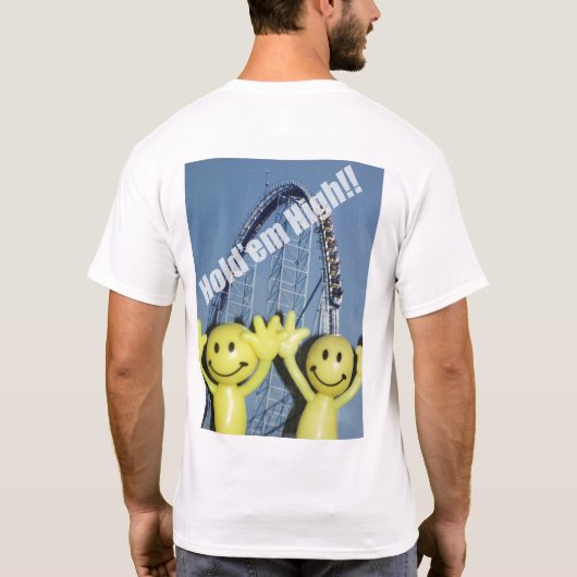 それらを高いTシャツ握って下さい Tシャツ (裏面)