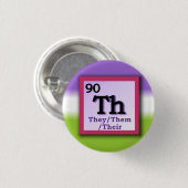 それら-周期表の個人的な性の代名詞ピン 缶バッジ (正面&裏面)