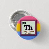 それら-周期表の個人的な性の代名詞、鍋 缶バッジ (正面&裏面)