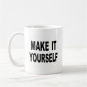 それをあなた自身カスタムにさせて下さい コーヒーマグカップ (左)