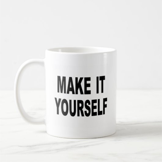 それをあなた自身カスタムにさせて下さい コーヒーマグカップ (左)