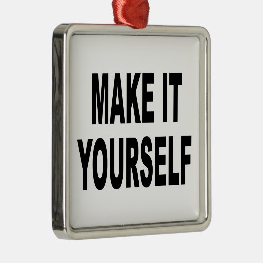 それをあなた自身作って下さい メタルオーナメント (右)