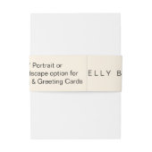 それをあなた自身-招待状のための25の腹バンドして下さい 招待状ベリーバンド (裏面例)