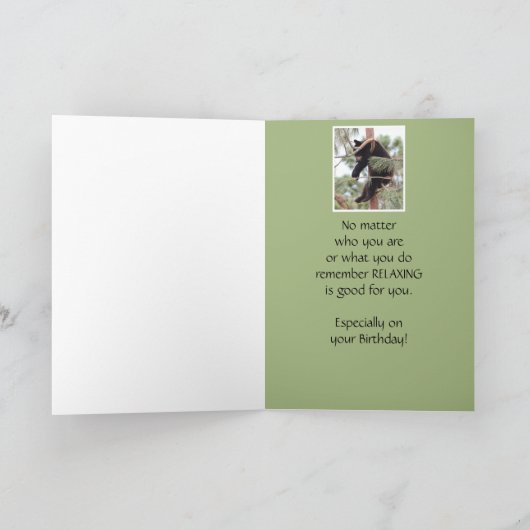 それをありますすばらしい医者のためのあなたの誕生日くまがリラックスして下さい カード (内部)