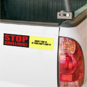 それをおおうことができなかったらそれを叩かないで下さい バンパーステッカー (トラック上)