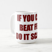 それをおびえさせました成功のマグをして下さい コーヒーマグカップ (正面左)