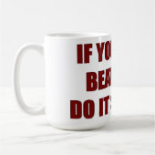 それをおびえさせました成功のマグをして下さい コーヒーマグカップ (左)