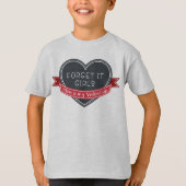 それをお母さんによってが私のバレンタインである女の子忘れて下さい Tシャツ (正面)