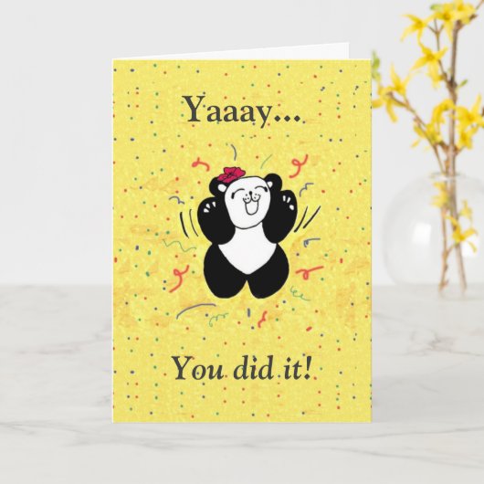 それをしました! カード (黄色い花)