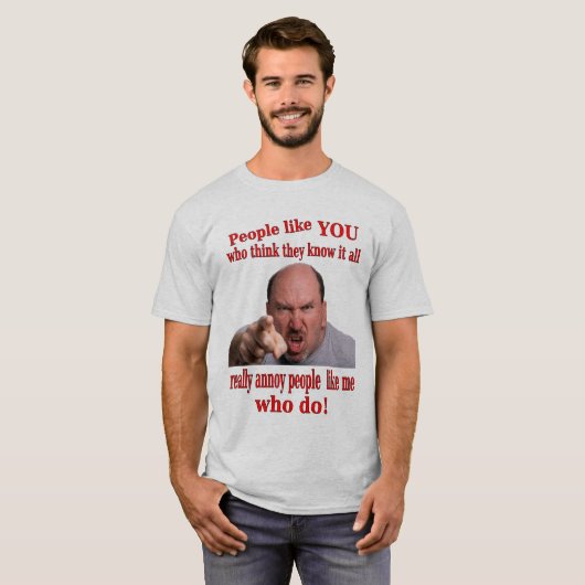 それをすべてのユーモアのあるなTシャツ知って下さい Tシャツ (正面フル)