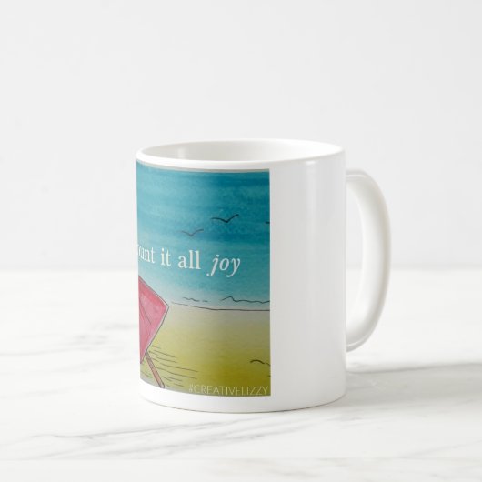 それをすべての喜び-心地よいマグ数えて下さい コーヒーマグカップ (正面右)