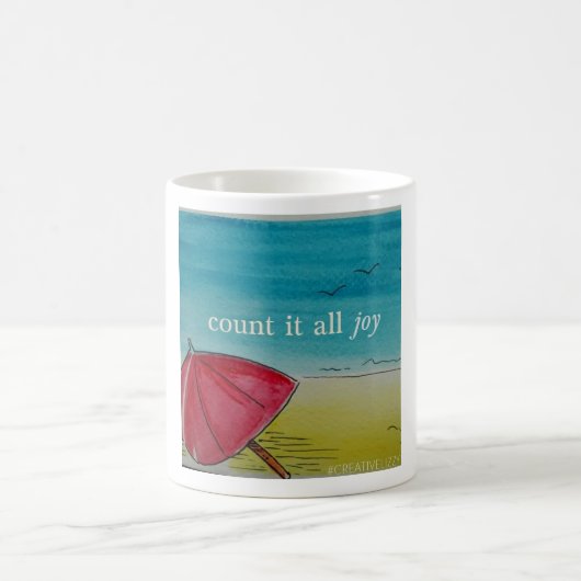 それをすべての喜び-心地よいマグ数えて下さい コーヒーマグカップ (中央)