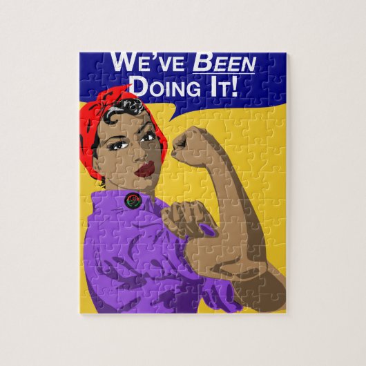 それをする黒いRosie-Weve ジグソーパズル (縦)