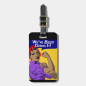 それをする黒いRosie-Weve ラゲッジタグ (正面縦)