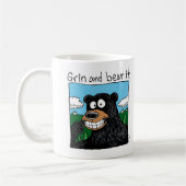 それをにやにや笑って下さい及び耐えて下さい コーヒーマグカップ (左)