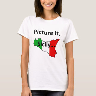 それをのシシリーの女の子のTシャツ描いて下さい Tシャツ