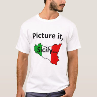 それをのシシリーのTシャツ描いて下さい Tシャツ