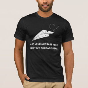 それをの紙飛行機個人化して下さい Tシャツ