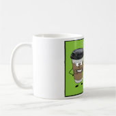 それをの緑茶吸って下さい! コーヒーマグカップ (左)