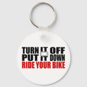 それをオフにして、それを置き、あなたの自転車に乗る キーホルダー (正面)