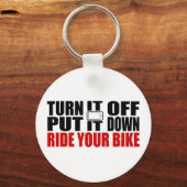 それをオフにして、それを置き、あなたの自転車に乗る キーホルダー (正面)