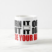 それをオフにして、それを置き、あなたの自転車に乗る コーヒーマグカップ (中央)