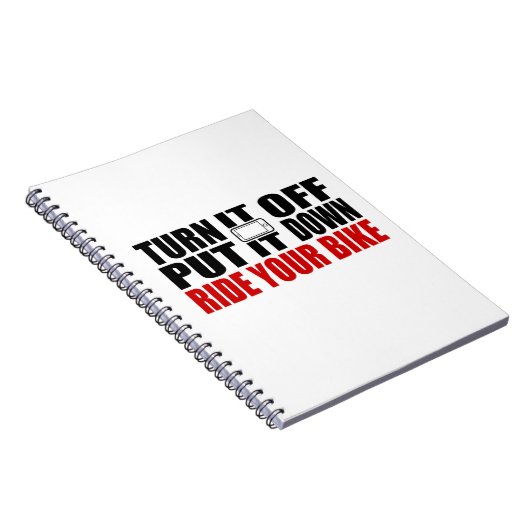 それをオフにして、それを置き、あなたの自転車に乗る ノートブック (右側)