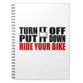 それをオフにして、それを置き、あなたの自転車に乗る ノートブック (正面)