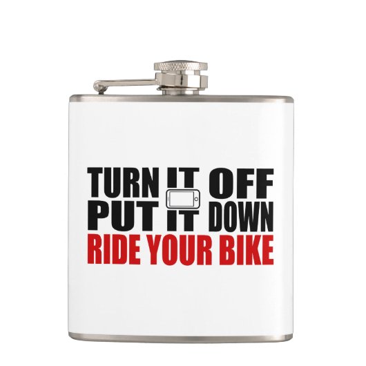 それをオフにして、それを置き、あなたの自転車に乗る フラスク (正面)