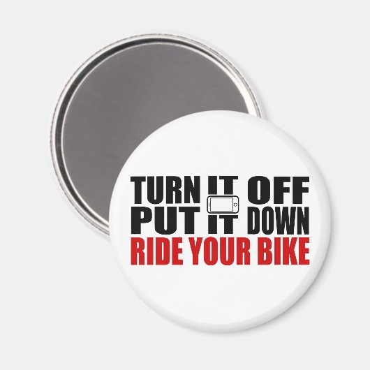 それをオフにして、それを置き、あなたの自転車に乗る マグネット (正面/裏面)