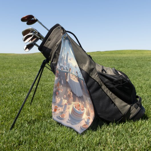 それをカスタマイズして変更する ゴルフタオル (グリーン)