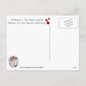 それをカスタマイズ!  ジャックラッセルテリアのクリスマスの願い シーズンポストカード (裏面)