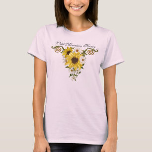 それをカスタマイズ! 野生山の蜂蜜の女性はTに合いました Tシャツ
