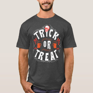 それをクリープ実在ストまたはスケルトンの幸せな許可を扱う Tシャツ