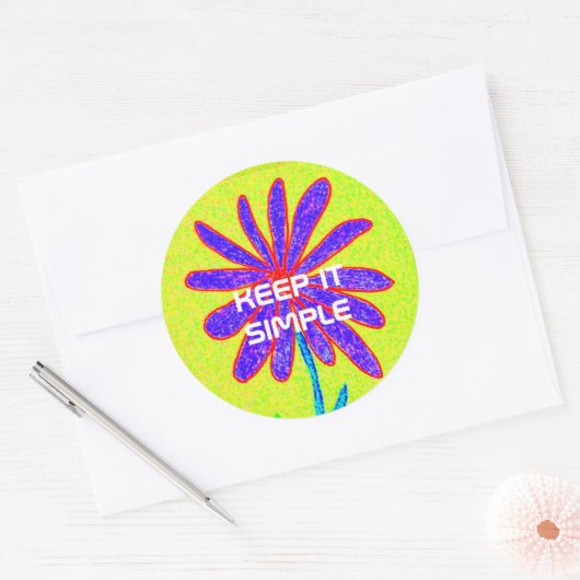 それをシンプルなステッカー保って下さい ラウンドシール (封筒)