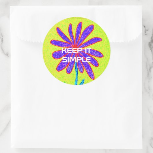 それをシンプルなステッカー保って下さい ラウンドシール (バッグ)