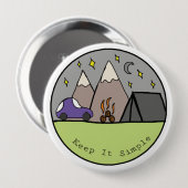 それをシンプル保って下さい 缶バッジ (正面&裏面)