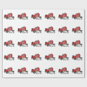 それをトラックで運んで下さい! ラッピングペーパー (フラット)