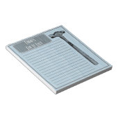 それをハンマーで修正それをchoreリストモノグラム ノートパッド (アングル)