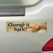 それをバンパーステッカー変えて下さい バンパーステッカー (車上)