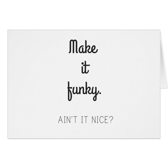 それをファンキーにさせて下さい (正面横)