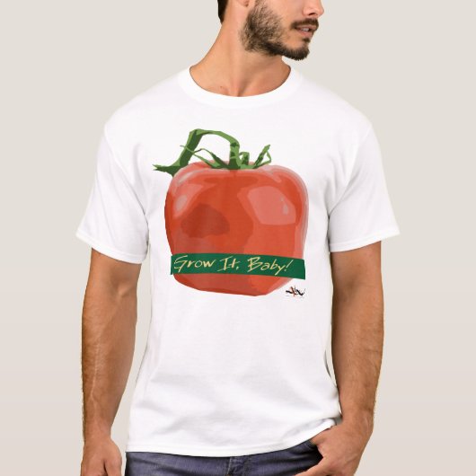 それをベビー育てて下さい! -トマトのティー Tシャツ (正面)