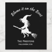 それをボオーズの魔女ワインボトルラベルに責任転嫁しろ ワインラベル (シングルラベル)